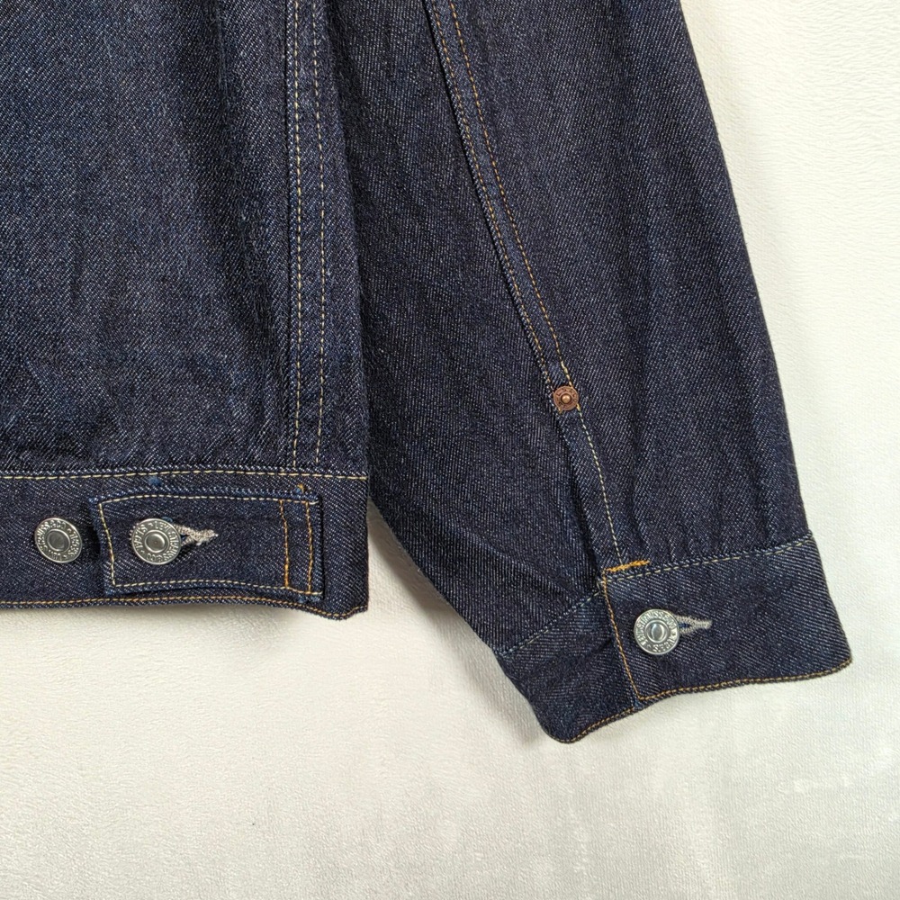 Levi's 507XXE Type II Jacket Mens 46 XXL Dark Indigo Selvedge Japan Big E T-Back - Picture 16 of 16